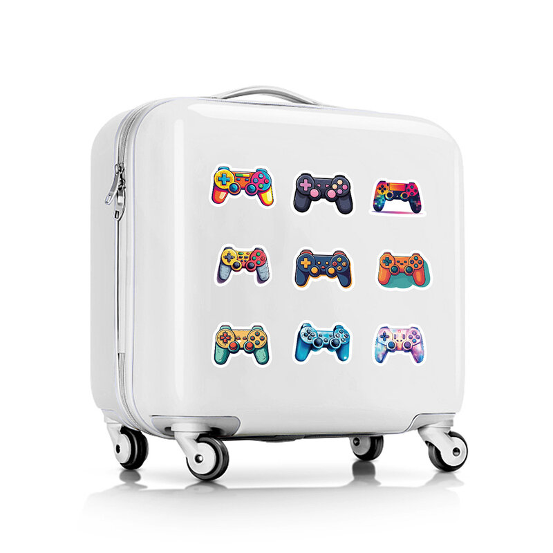 10/30/50pcs Cartoon Joystick Gamepad Stickers INS Style Colorful Graffiti Sticker Phone Laptop Suitcase Fun Decals for Kids Toy