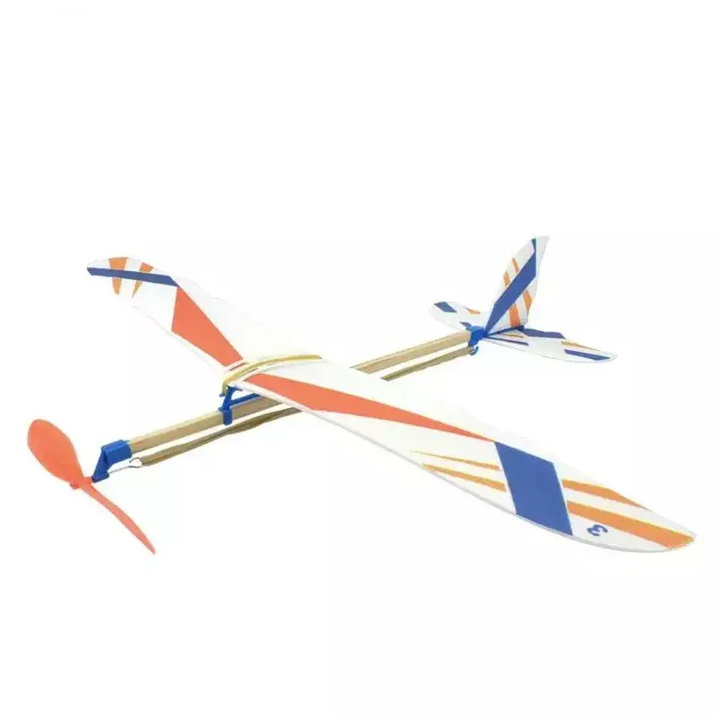 Летающий планер «сделай сам», стрейчевая Резиновая лента, движущийся самолет, Сборная модель, игрушки для детей