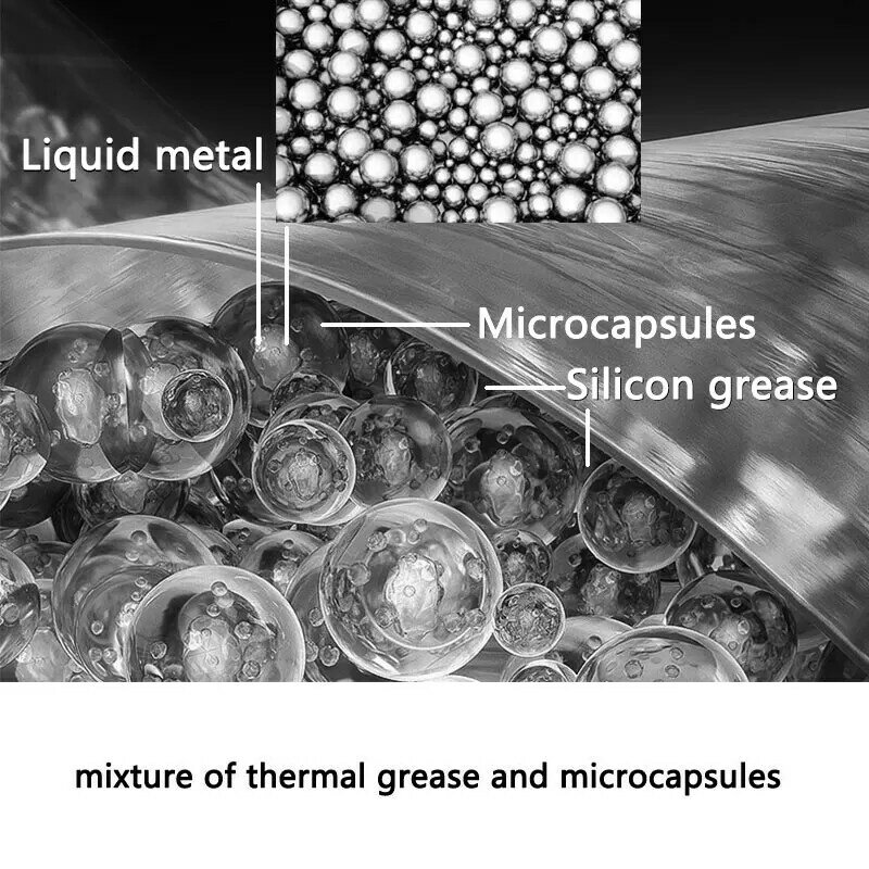UPSIREN-السائل المعدنية ميكروكبسولات الشحوم الحرارية ، LMTG-100 ، عالية الأداء ، سهلة لتطبيق ، الموصلية الحرارية ، سيليكون