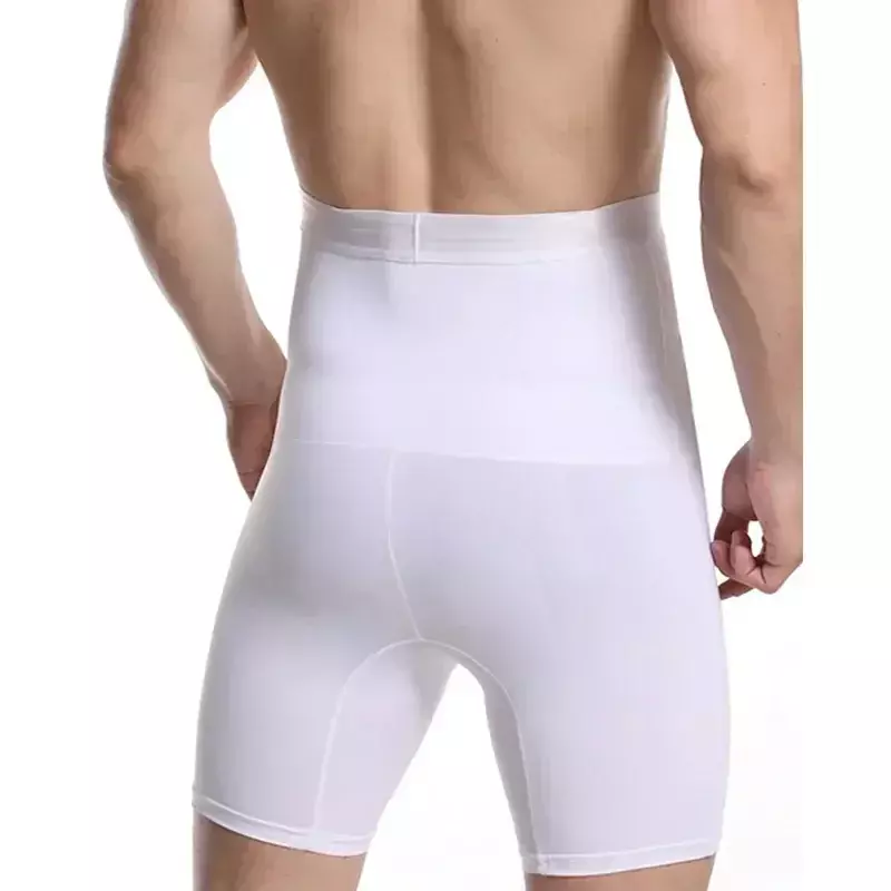 Brzuch męskie bezszwowe szorty modelujące talię z modelowaniem brzucha spodenki wyszczuplające bokserki modelujące majtki z brzuszkiem