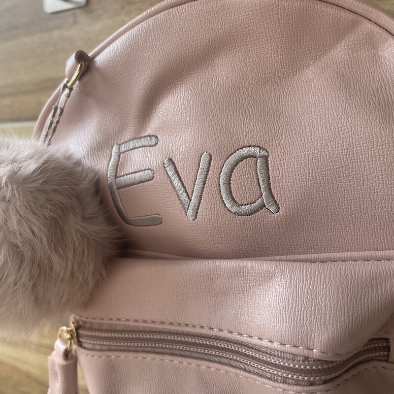 New Personalized Name Women's Mini Travel Bag Custom Embroidered Fashion Solid Color Simple Student Small Size Backpacks