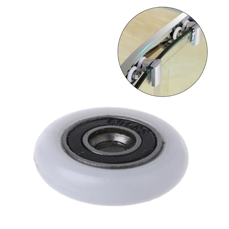 8x роликовое колесо с подшипником 18,5/20/25/27 мм, роликовое колесо для ванной комнаты, запасная часть для раздвижной двери,