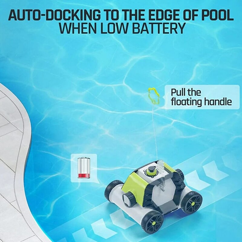 Aspirapolvere automatico per piscina Robot portatile intelligente senza fili subacqueo