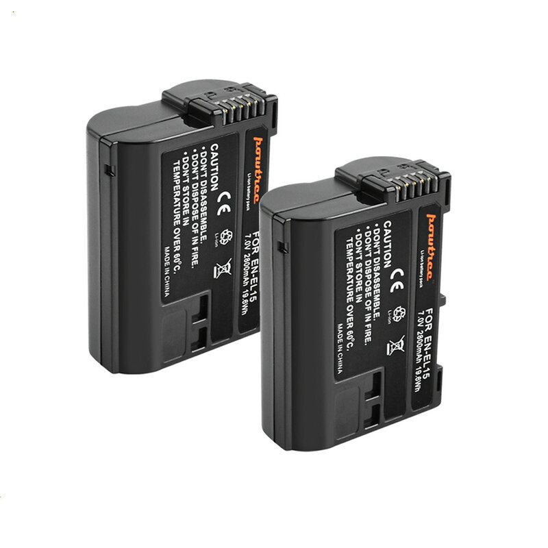 2800mAh EN-EL15 ENEL15 pl EL15 kamera bateria dla nikona DSLR D600 D610 D800 D800E D810 D850 D7000 D7100 D7200 L50