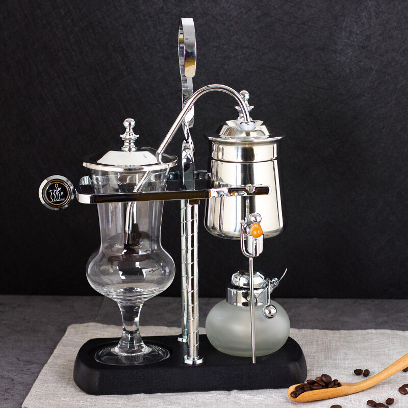 Syphon Coffee Brewer Stainless Steel Siphon Coffee Maker Filter Pot Coffee Pot Set Household Coffeeware