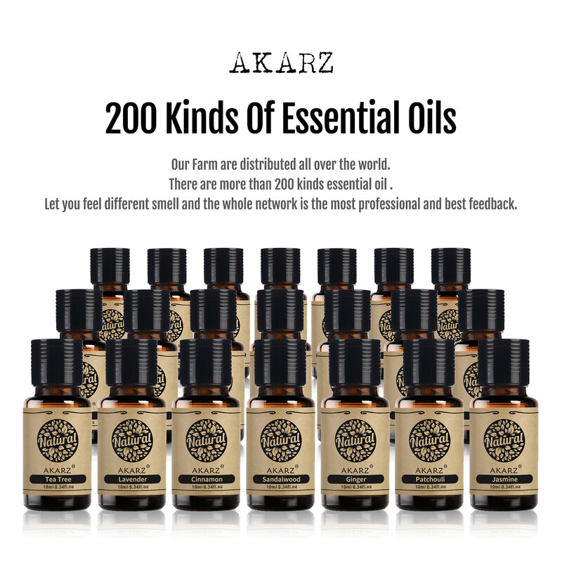 AKARZ-aceite esencial de Benzoin Natural, para restaurar la elasticidad de la piel, circulación sanguínea, aceite de Benzoin calmante