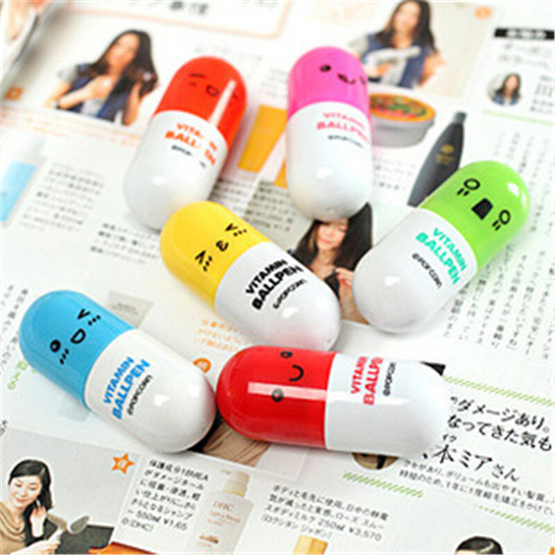 DL X102 geschenk stift, Koreanische kreative schreibwaren liebenswert ausdruck kapsel pille stift kugelschreiber druck Schreibwaren für büro