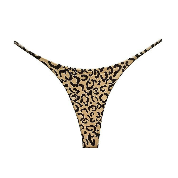 Bragas de leopardo de algodón para mujer, ropa interior Sexy con flores, Tanga de cintura baja, sin costuras, lencería suave, S-XXL