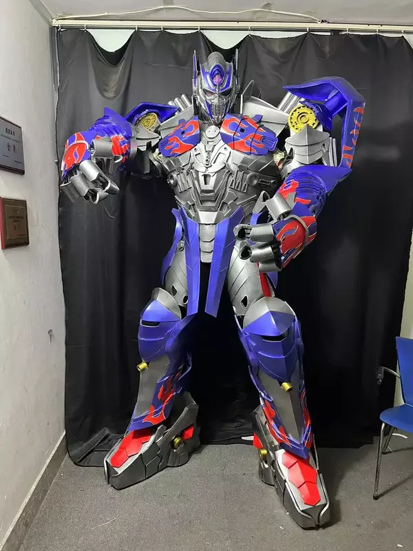 Optimus Prime сценический робот, бамбука, светодиодный робот, деформируемый, мужская версия, Desempenho, бамбука