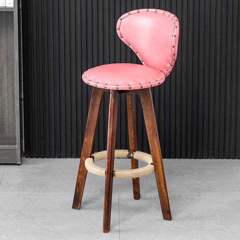 Chaises de Bar en Bois au Design Moderne et Minimaliste, Meubles Confortables de Haute Qualité