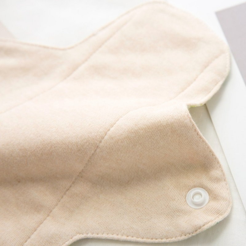 Almohadillas de algodón reutilizables para mujer, almohadillas menstruales lavables, suaves, higiénicas, 20cm, lote de 2 unidades