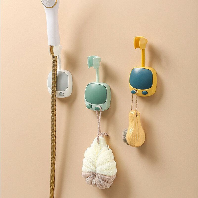 Soporte de cabezal de ducha autoadhesivo ajustable, accesorios de ducha Wan, Base de baño Universal para el hogar, 360 °