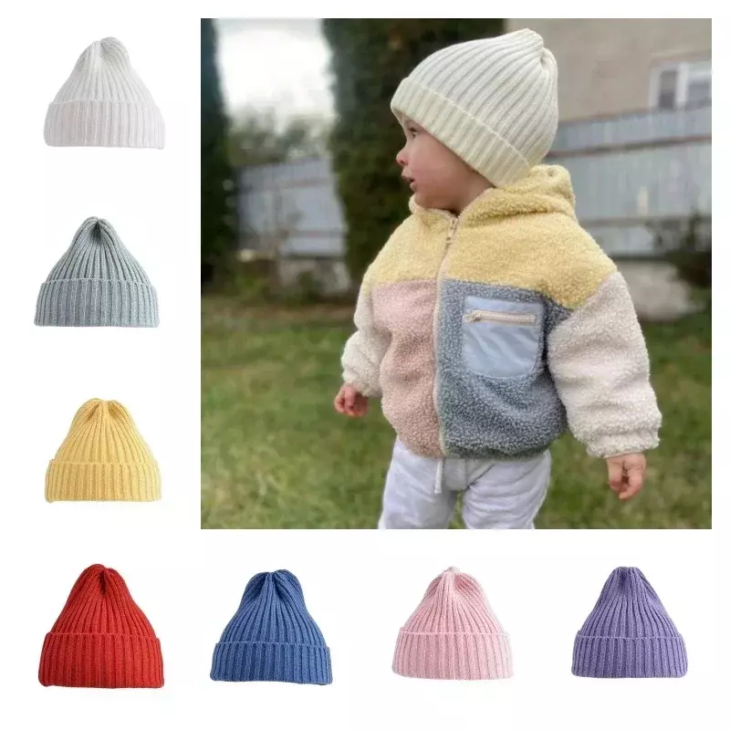 เด็กฤดูหนาวหมวกสำหรับทารกแรกเกิดเด็กชายโครเชต์ Bonnet Balita Perempuan หมวกเด็กอุปกรณ์ประกอบฉากการถ่ายภาพเด็กอุปกรณ์เสริมอุ่น Stuff