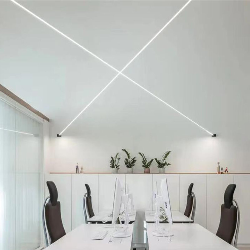 Luces de línea Led para decoración de pasillo, Luz lineal sin luz principal, iluminación COB de 24V, lámpara lineal especial, accesorio de pared interior para sala de estar