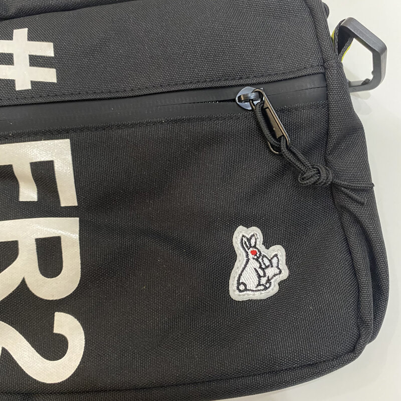 # FR2 рюкзаки с большим логотипом и вышивкой в виде кролика, черная Холщовая Сумка Fr2 через плечо, мужские и женские модные сумки на молнии