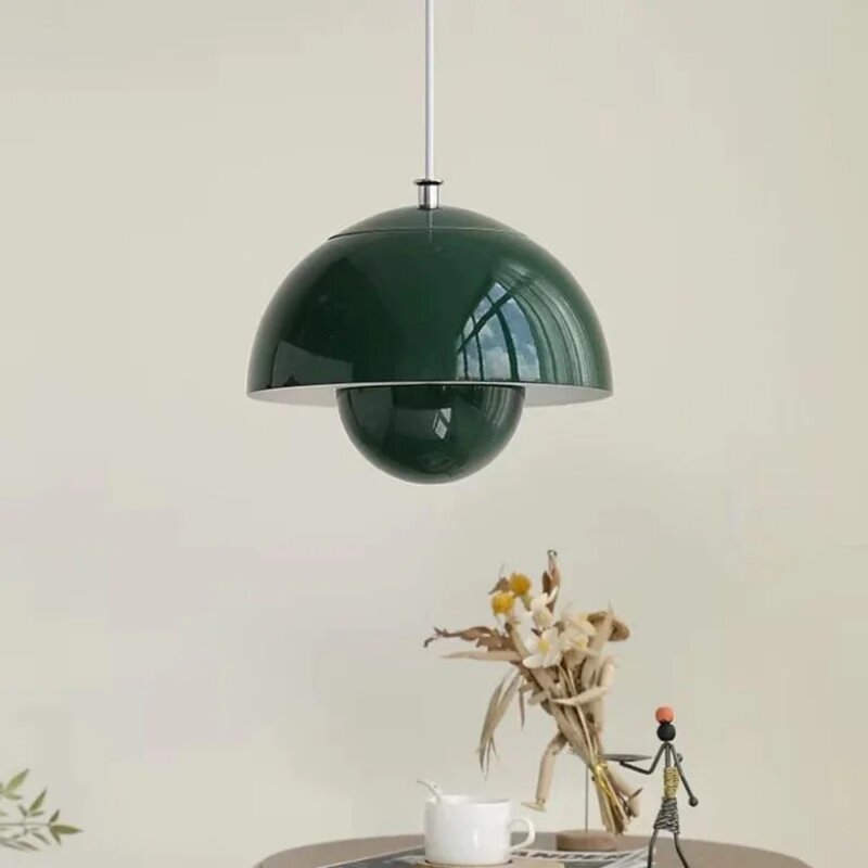 Creativo danese Designer LED lampada a sospensione moderna fiore gemma Decor lampadario a sospensione lampada casa camera da letto cucina luce da comodino