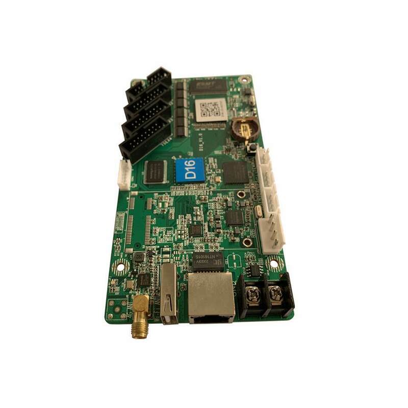 HD-D15 D16 Controller Wifi Rj45 Usb แบบอะซิงโครนัสการ์ดควบคุม P1.25 P1.875 P3 P4 P5 P6 P10 Rgb สี Dot matrix Led หน้าจอ