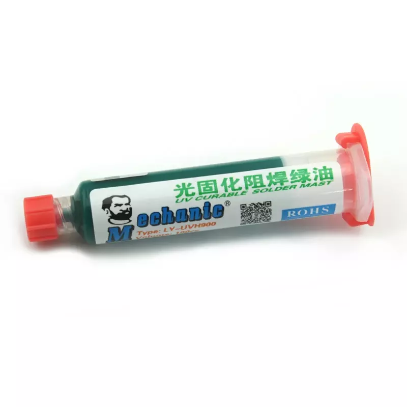 기계식 UV 솔더 마스크 PCB BGA 부식 아크 납땜 용접 플럭스 오일 + 9led UV 경화 라이트 페인트 방지, 10CC