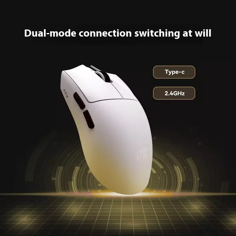 Mouse Gaming Seri X1, Mouse Gaming nirkabel Paw3950 berkabel/nirkabel Mode ganda ringan