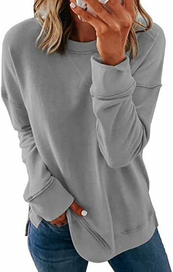 Spring & Autumn Women's Chest Cross Long Sleeves Round Neck Long Sleeves Solid Color Sweater Spring Fashion Commuter Casual Top