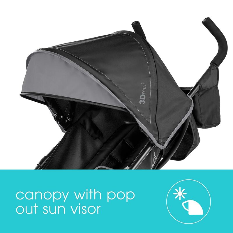 2024 NEW Summer Infant, Mini passeggino 3D con baldacchino reclinabile multiposizione pieghevole compatto con visiera parasole Pop-Out e altro