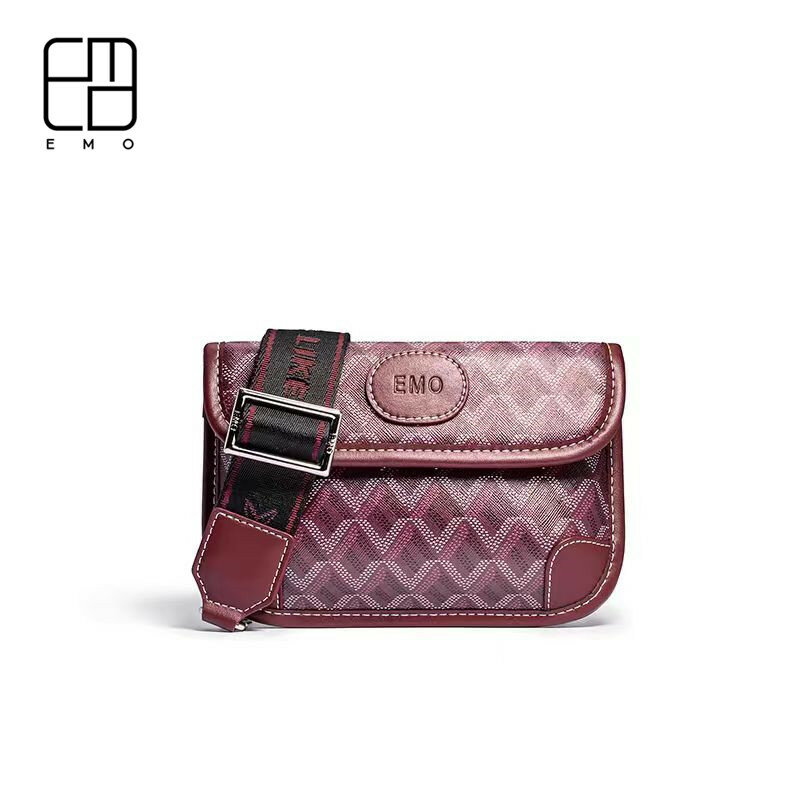 Bolsa transversal diagonal de mão para mulheres, marca de moda de nicho coreano EMO, elegante e moderno