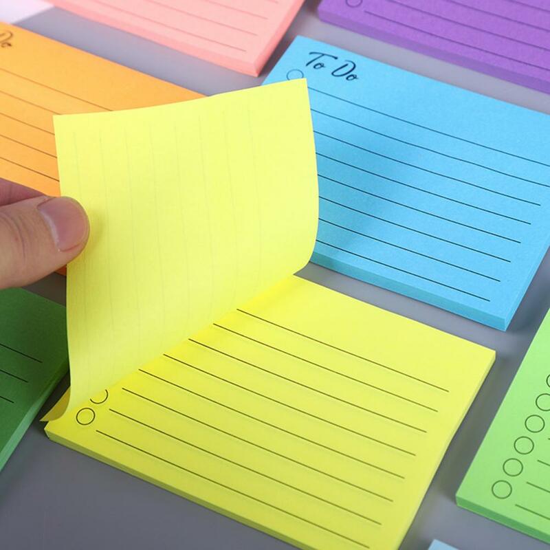 9 buah/set buku catatan perekat harian untuk melakukan daftar catatan kertas catatan siswa Mini Memo catatan tempel alat tulis kantor