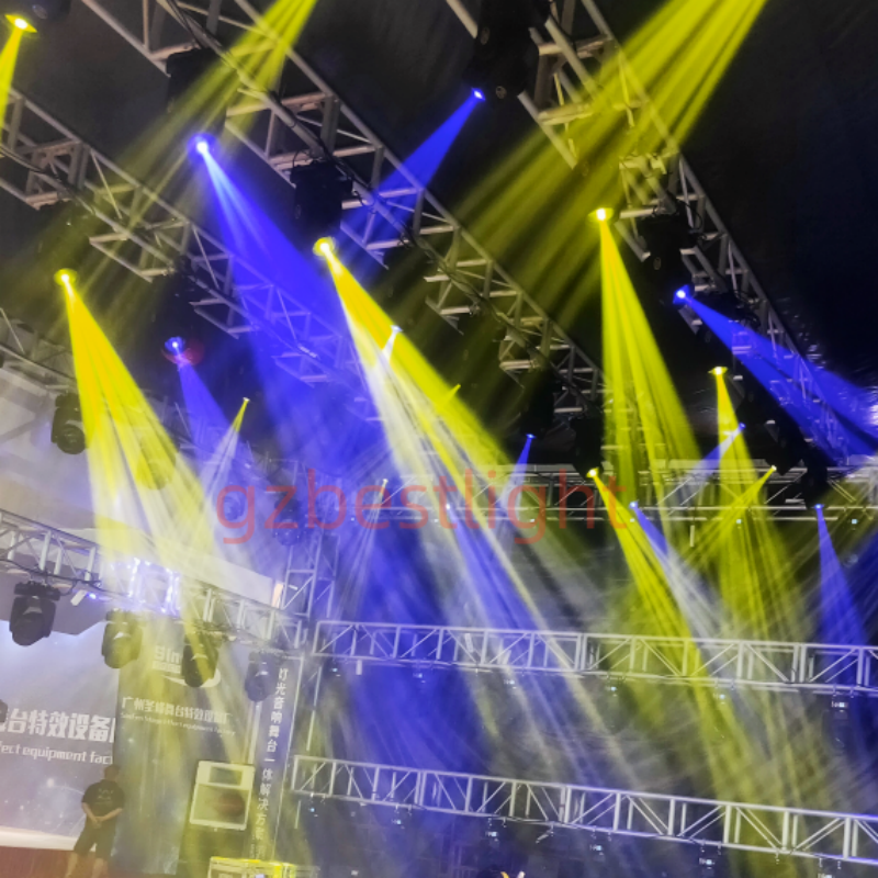 Foco de haz de luz LED con cabezal móvil, foco de luz de escenario con prisma Gobo de 5 caras, 8 colores, 150W, 4 unidades por lote, estuche de vuelo, nuevo, gran oferta, fiesta de DJ