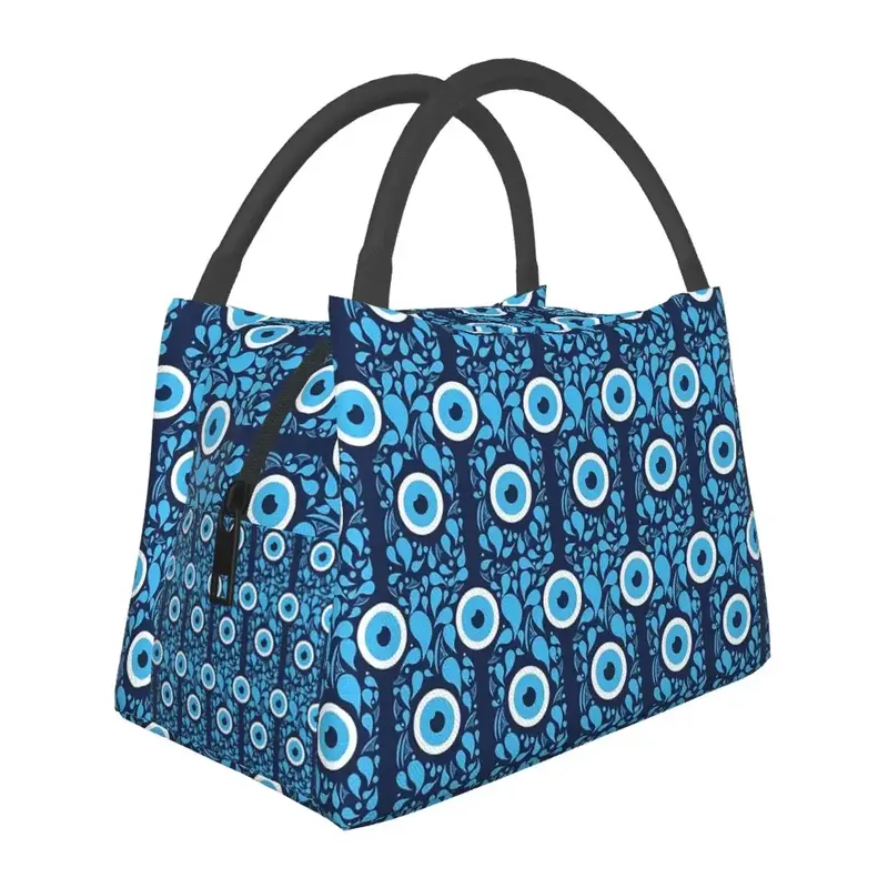 Böse Blick Lunch Bag Nazar Design niedlichen Lunchbox Picknick tragbare Einkaufstasche benutzer definierte Kühltasche