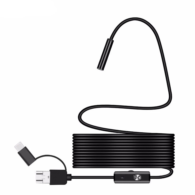 1080P HD endoskop USB kamera z typem C USB Micro USB wąż boroskop inspekcyjny kamera 8.0mm soczewki HD 8 Leds dla Android PC