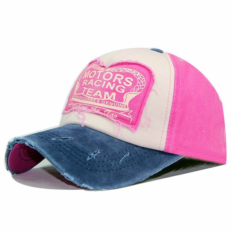 Modna czapki z daszkiem z literami wiosna lato oddychająca patchworkowa czapka typu Snapback bawełna Casual czapka hip-hopowa Unisex
