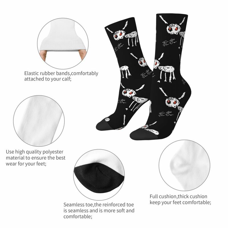 Unisex Drake Rapper Theme Crew Socks, Cozy impressão meias, Merchandise, Tema Design