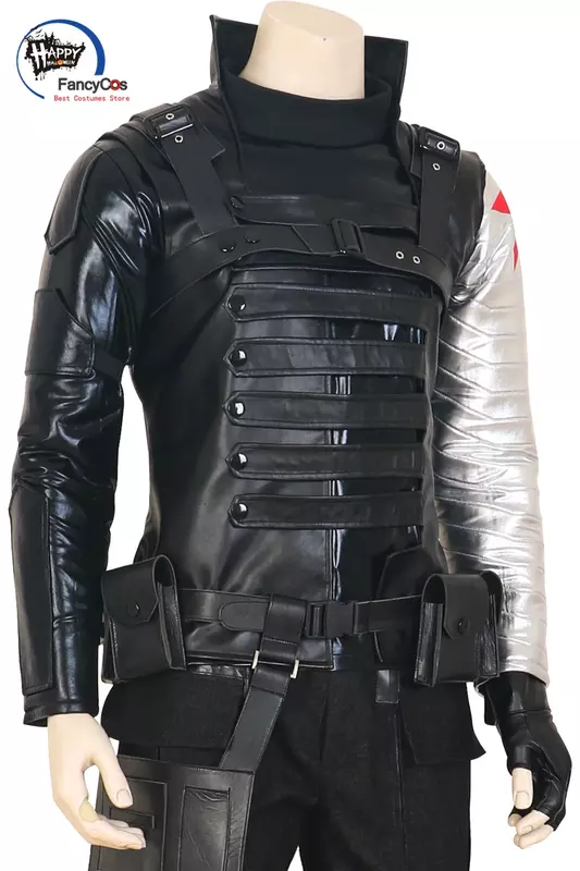 Bucky-Disfraz de Lobo Blanco para Cosplay, traje de soldado, arnés de armadura de lujo, hecho a medida, Carnaval y Halloween, Invierno