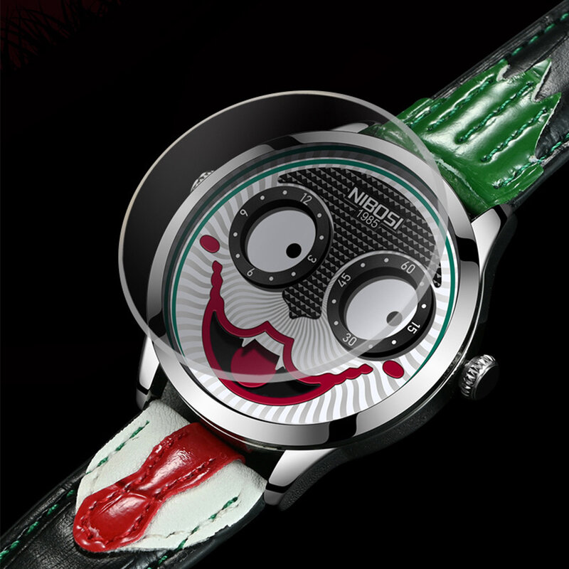 Relógios De Pulso De Quartzo Para Joker, Aço Inoxidável, Construção Elegante, Ampla Aplicação