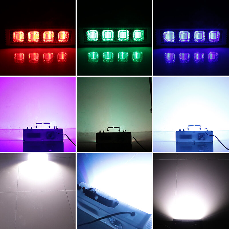 ALIEN-luces estroboscópicas blancas RGB para DJ, luces de 40W, 60W, 80W, 100W con Control remoto, Flash de sonido, fiesta, boda, vacaciones, efecto de iluminación de escenario