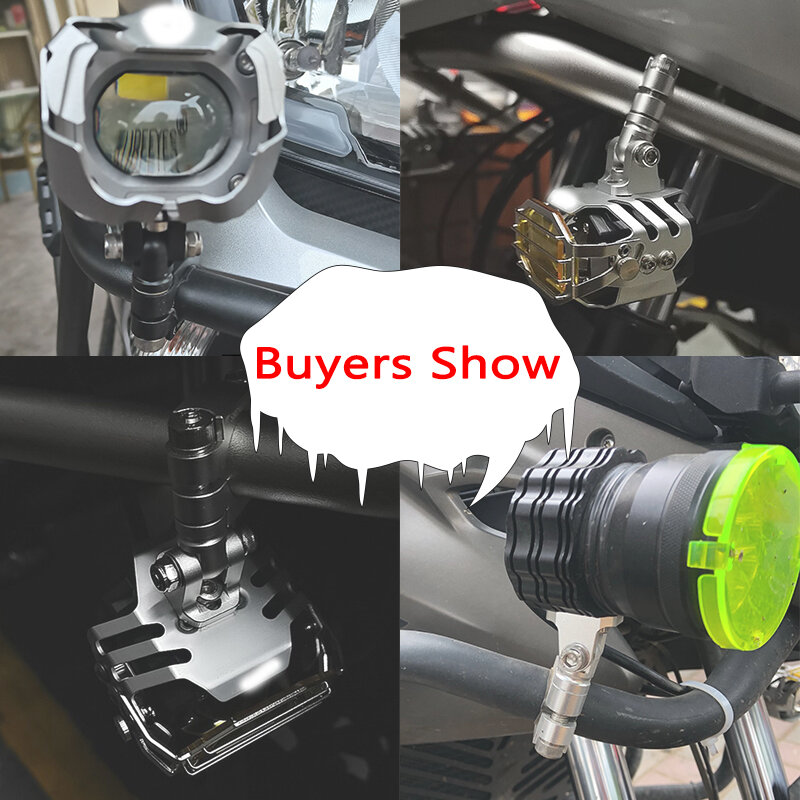 Motocicleta spotlight nevoeiro suportes da lâmpada do farol suporte apto para bmw r1200gs r1250gs lc adv f750gs f850gs aventura f900xr/r