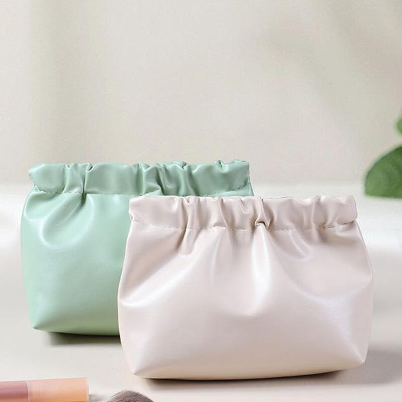 Borsa portaoggetti a mano di piccole dimensioni rossetto cosmetico borsa portaoggetti per piccoli oggetti borsa portaoggetti in pelle borsa per cosmetici