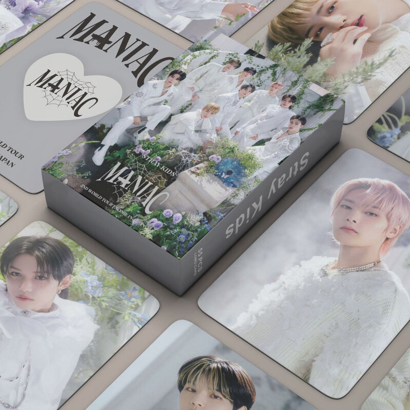 55pcs Kpop Group Lomo Cards MANIAC Photocard New Album Photo Print Cards Set Fans Collection