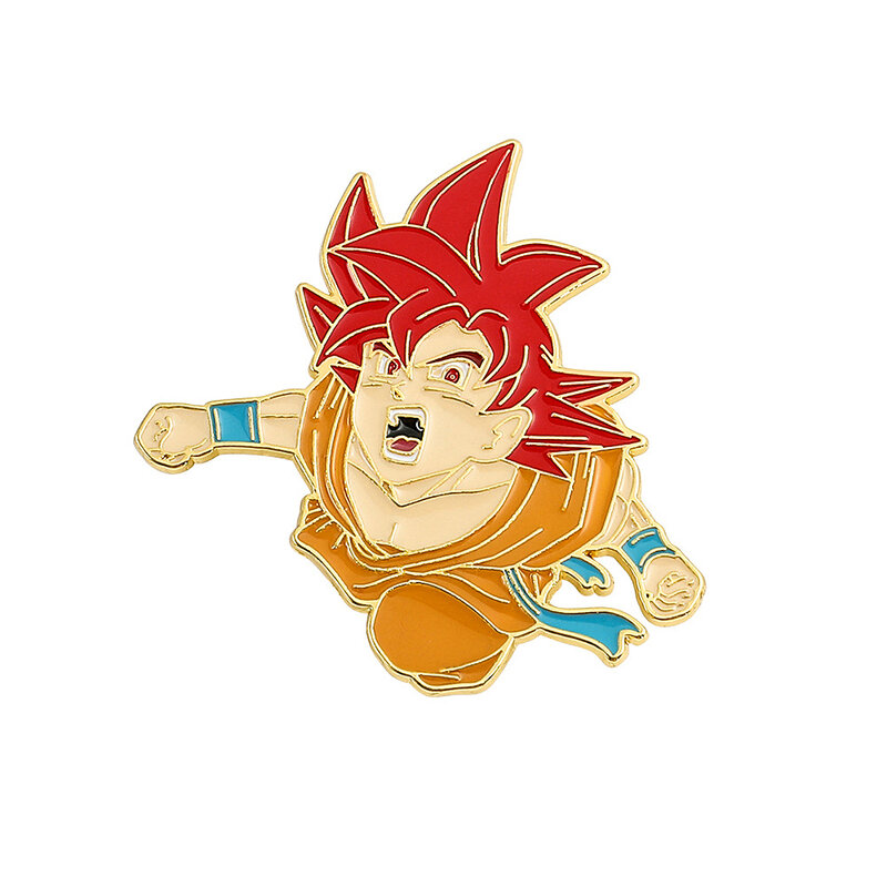 Anime Draak Super Saiyan Son Goku Kakarotto Cosplay Rekwisieten Metalen Badge Pin Legering Broche Accessoires