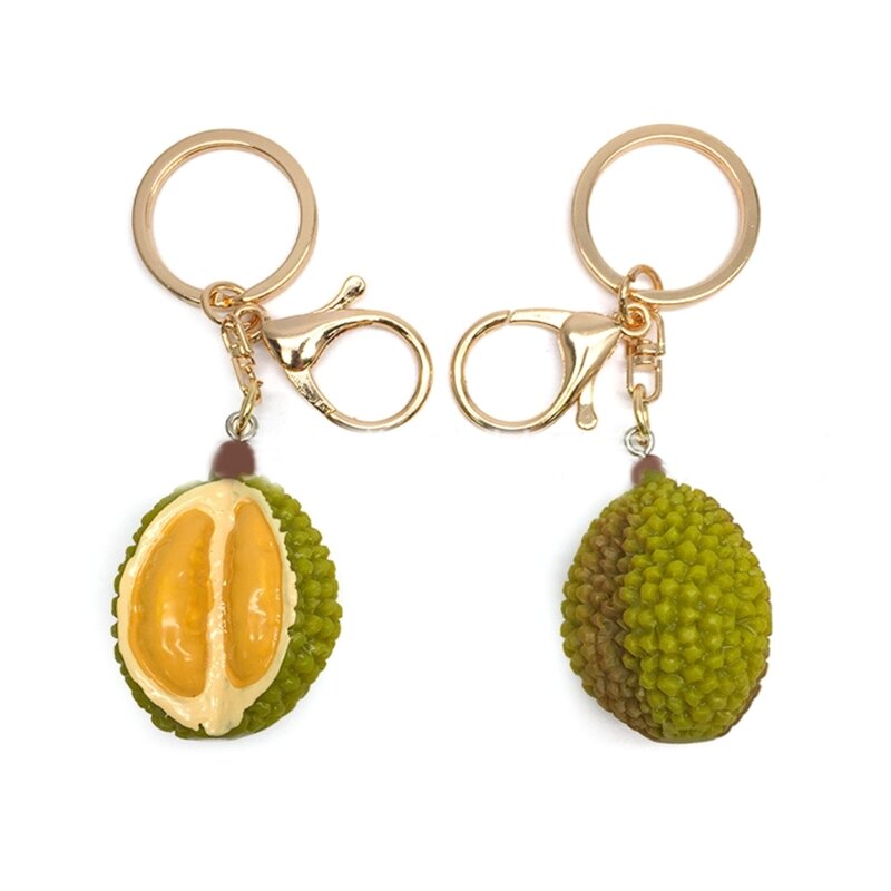 Elegancki breloczek owocami durianu Brelok symulacją duriana dla entuzjastów mody