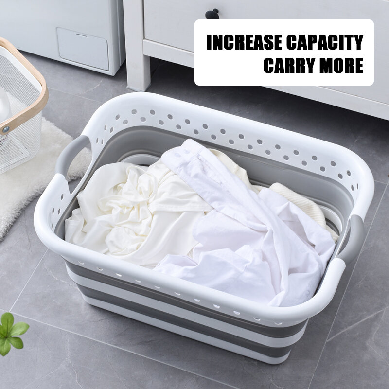 Portable Foldable Collapsible Storage Laundry Baskets Dirty Space Saving Folding Basket Hot Selling Products