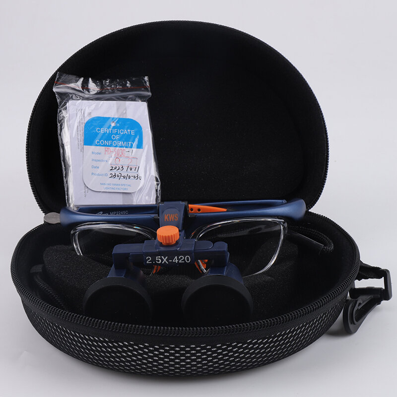 2.5X Surgical Loupes First User Binocular Magnifier High Quality No Vertigo Dental Magnifying Glass