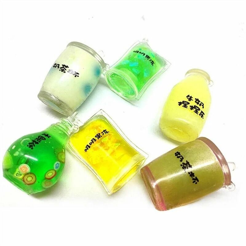 Kawaii 5cm Mini Zappeln Spielzeug Stress abbau Soft Squeeze Spielzeug Milch tee Tasse sensorische Spielzeug Hand Squeeze Ball