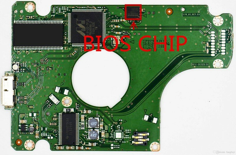 SA Notebook placa de circuito de disco duro, número: BF41-00325A s3m _ as_rev.02 R00 , HM641JZ