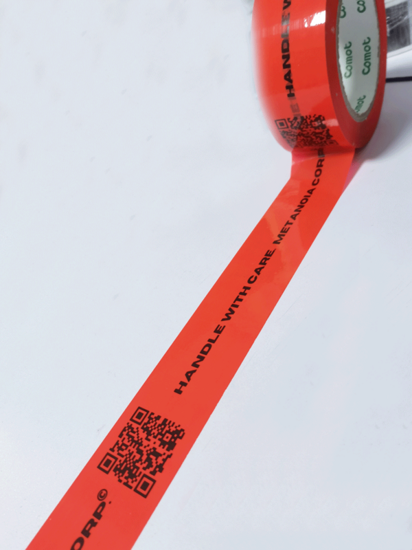 Personalize Red Tape Logo Print Adhesive Package Tapes