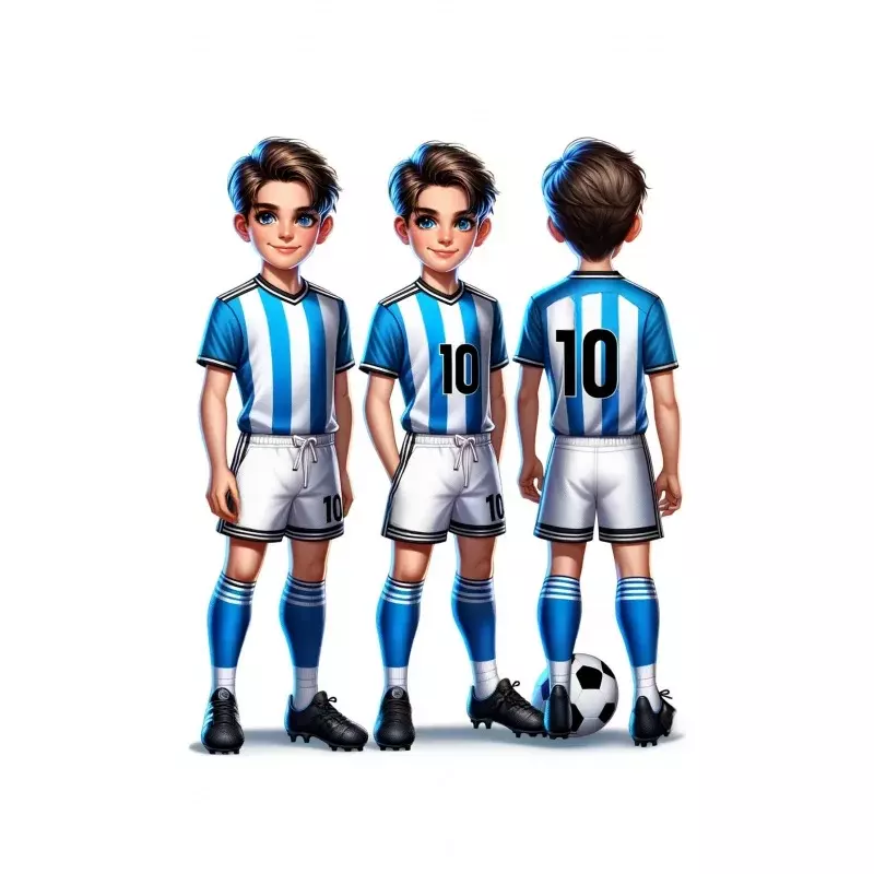 3 Kinder Fußball Trikots Männer Jungen Fußball Kleidung Sets Kurzarm Kinder Fußball Uniformen Erwachsene Kinder Fußball zug