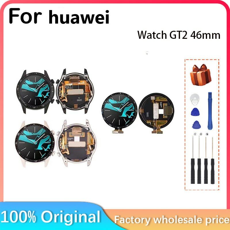 Pour HUAWEI Watch ight2 LCD display + touch screen GT2 46mm LCD Pour HUAWEI Watch GT2 LTN-B19 LCD display AMOLED display 46mm