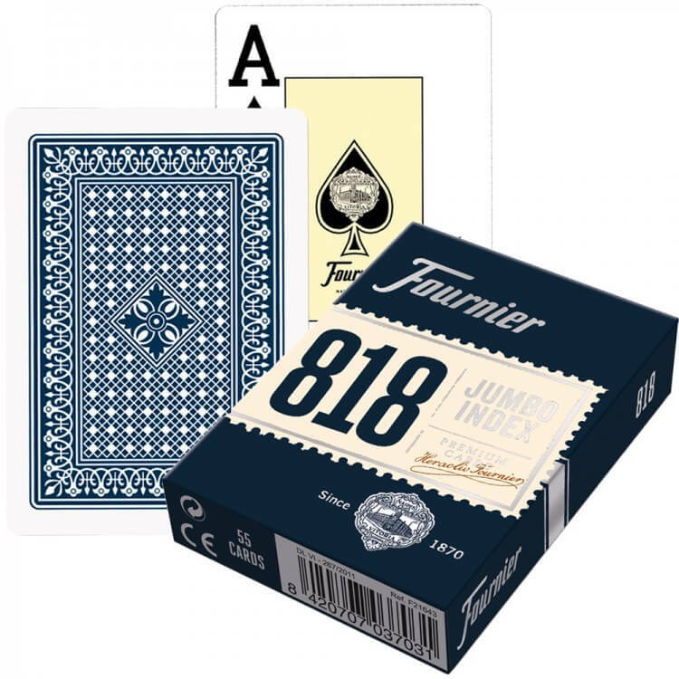 Carte à jouer Fournier 818 avec lentille UV, pour poker magique, jeu de société, 1 deck