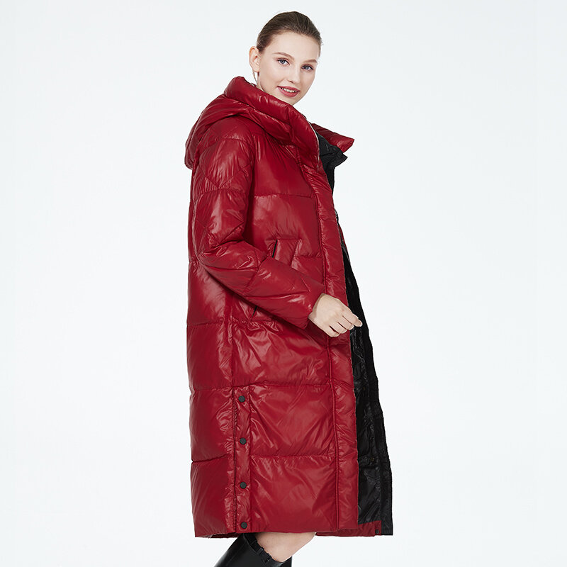 ICEbear-Chaqueta acolchada con capucha para mujer, Parkas cálidas, abrigo de alta calidad, GWD20155D, invierno, 2023