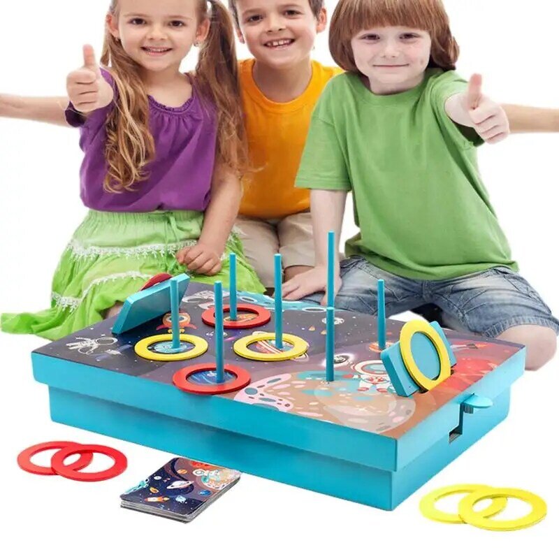 Tischs piele für Kinder Ring auswurf Spiel Familien spiel Nacht Spaß Wettbewerb Spiele Brettspiele für Erwachsene und Kinder